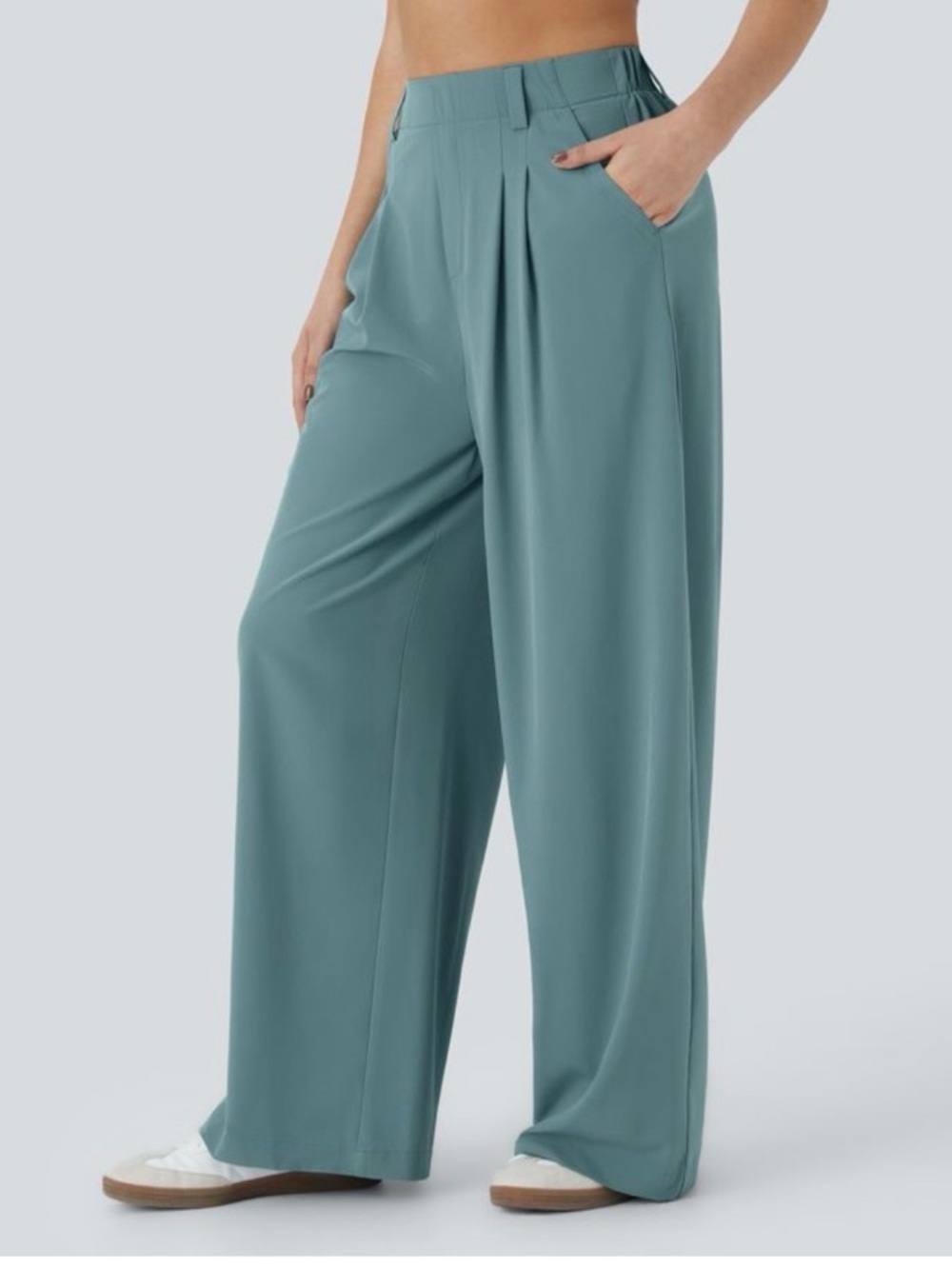 HALARA Breezeful™ High Waisted Pocket Wide Leg Flowy Solid Palazzo